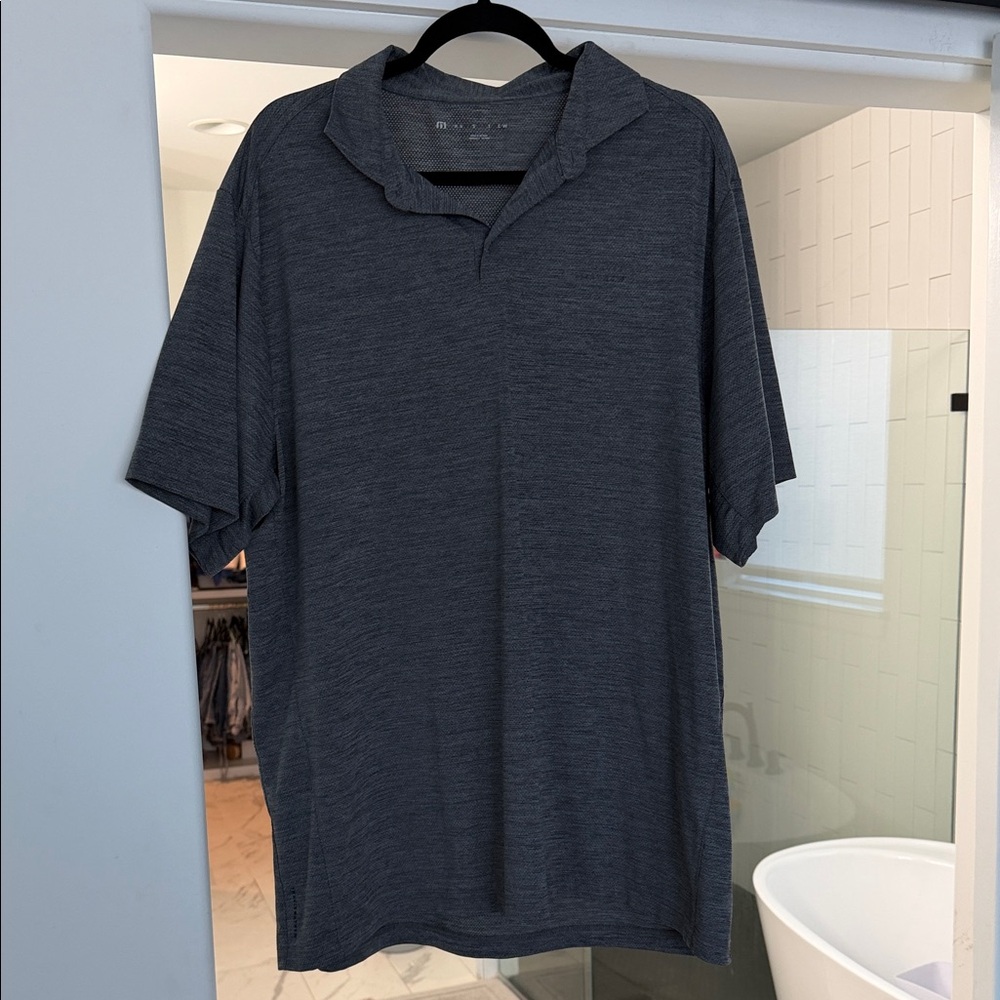 Travis Mathew Men's Dark Gray Polo Shirt